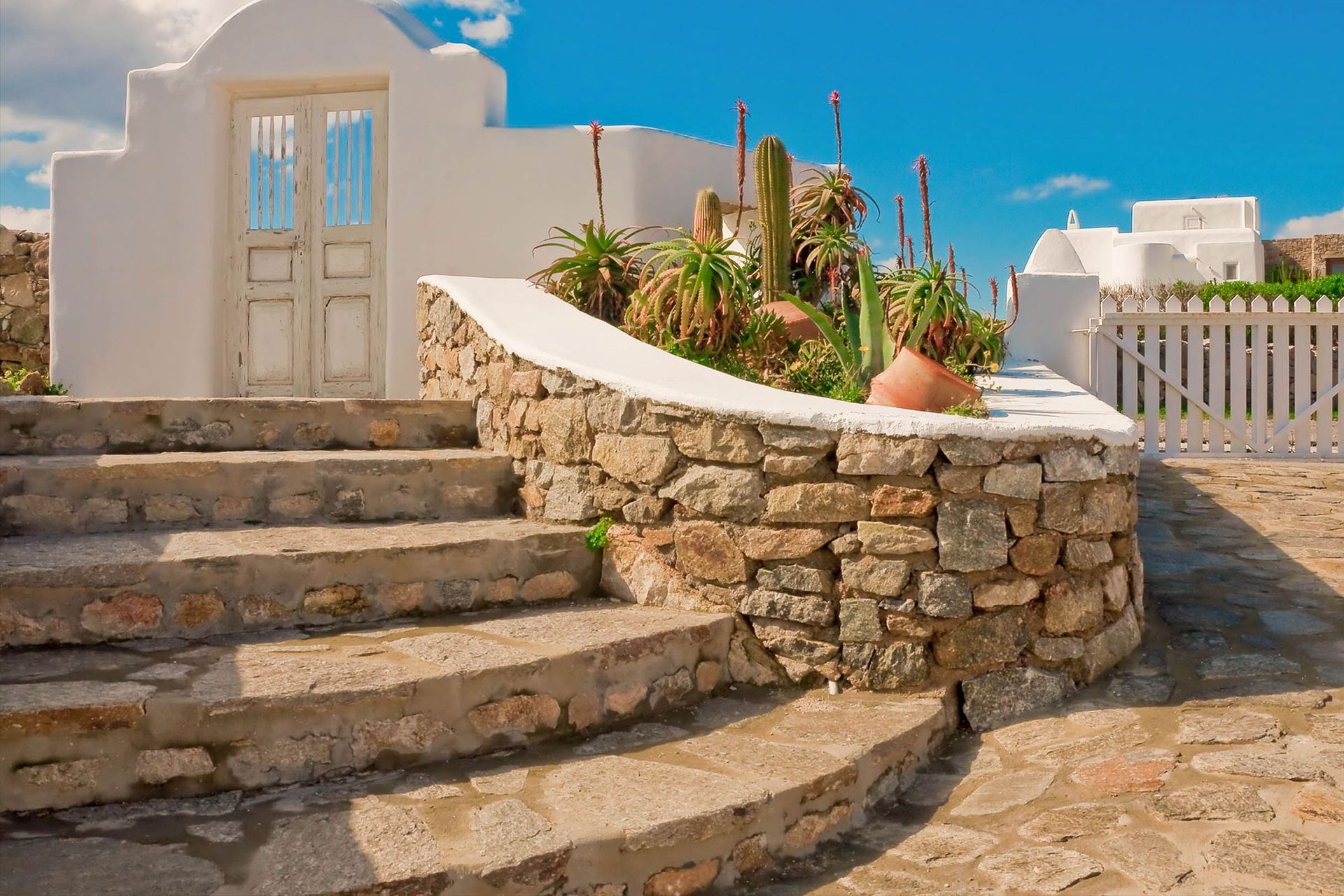 Custom hardscape steps installed by YardWorks